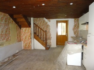 Village house, 2 properties merged to 1, renovation started but still to finish, 65,000.00 €, La Trinite Porhoet, Morbihan, 56490